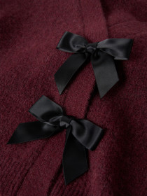 NAME IT Strik Cardigan Rina Burgundy Black